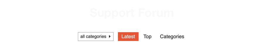 Support forum